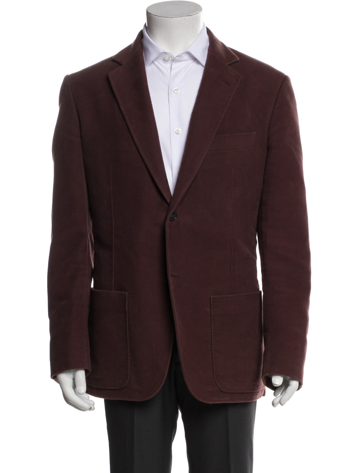 Hermès Leather Trim Embellishment Blazer